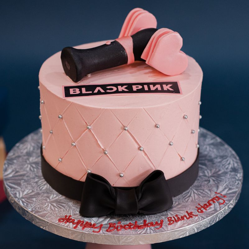Korean Kpop Black Pink Cake